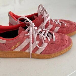 EUC ✨ Adidas Women's Red/Pink Suede Handball Spezial
